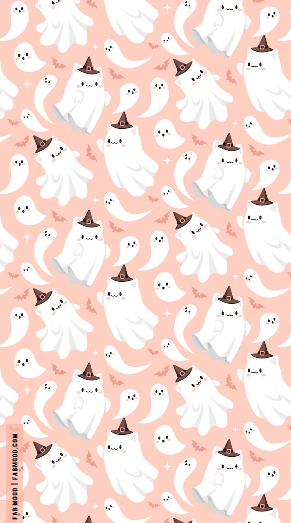 Spooktacular Halloween Wallpapers Good Ideas for Every Device : Cute Ghosty Wallpaper