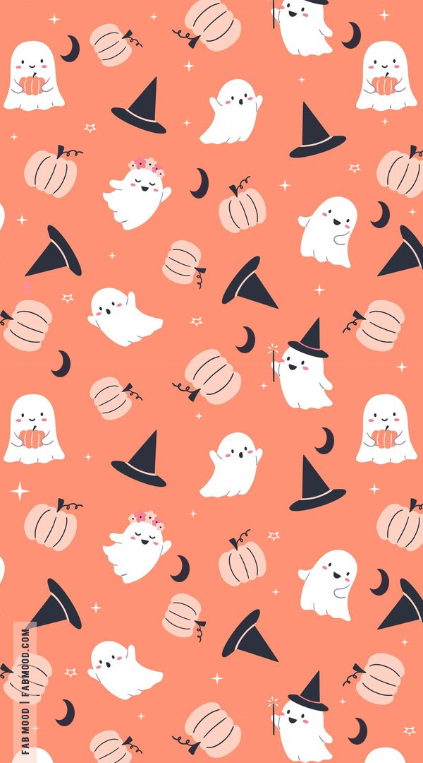 Spooktacular Halloween Wallpapers Good Ideas for Every Device : Peach Background
