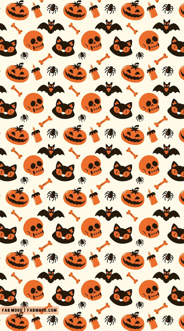Spooktacular Halloween Wallpapers Good Ideas for Every Device : Orange & Black