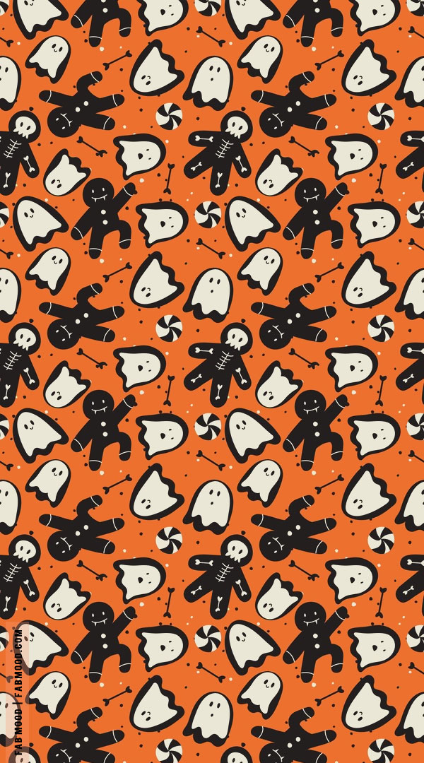 Spooktacular Halloween Wallpapers Good Ideas for Every Device : Ghostie Gingerbread Men