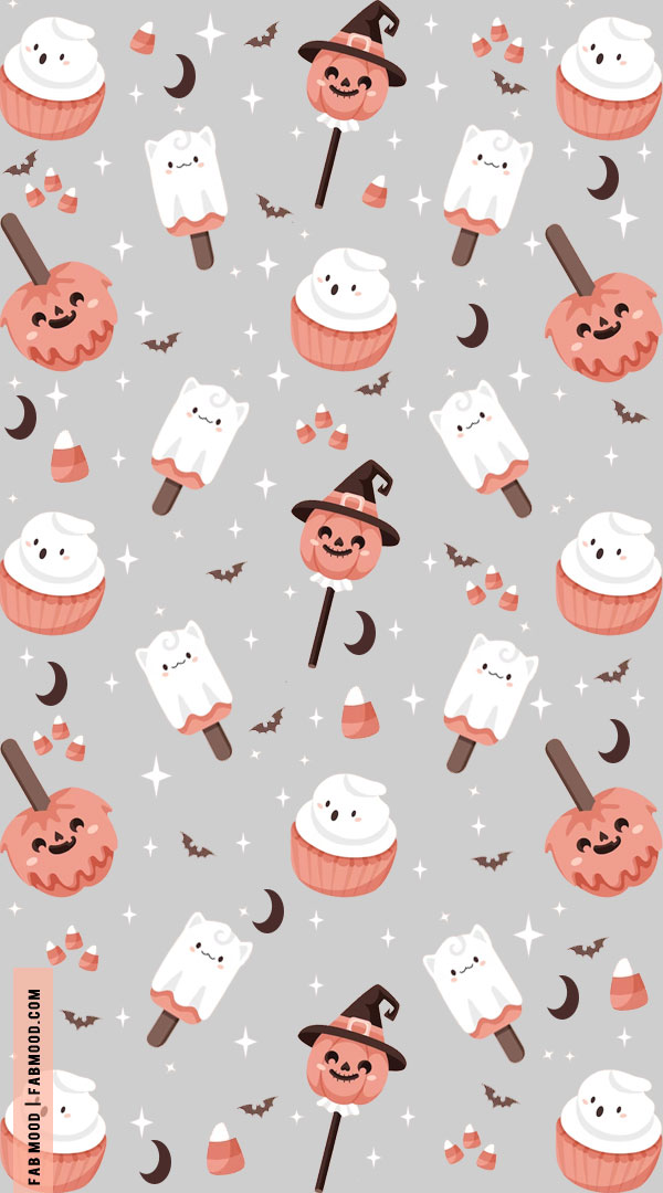 Spooktacular Halloween Wallpapers Good Ideas for Every Device : Sweet Ghost Grey