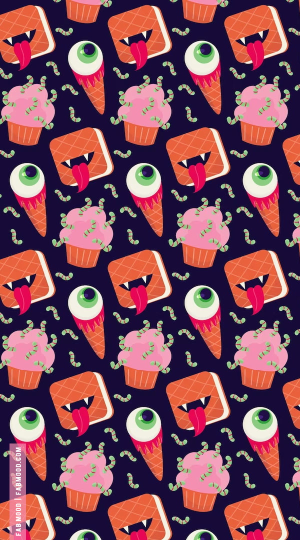Spooktacular Halloween Wallpapers Good Ideas for Every Device : Dark Blue & Pink