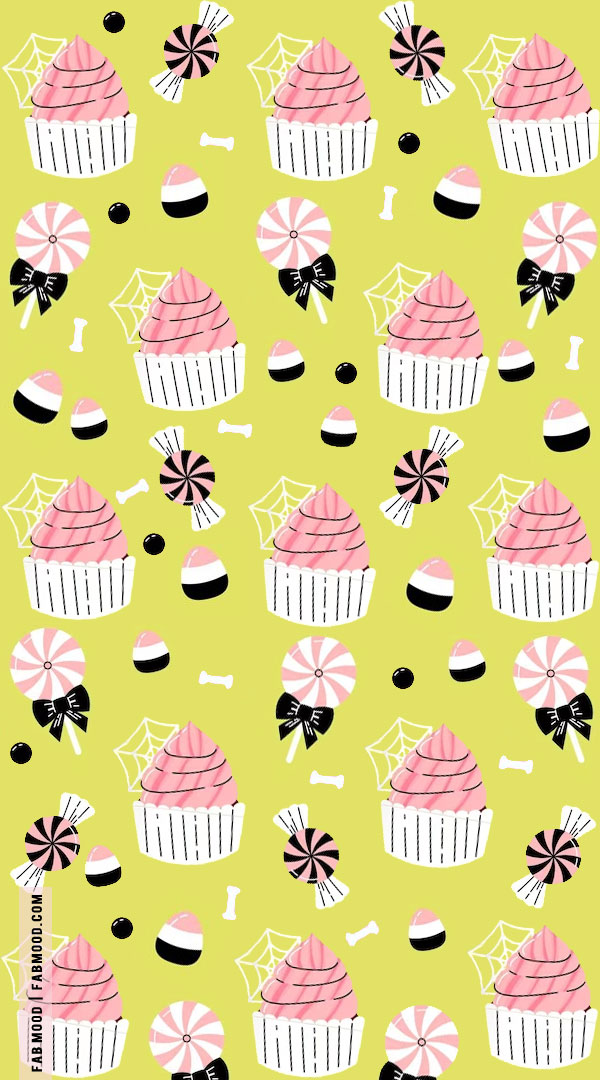 Spooktacular Halloween Wallpapers Good Ideas for Every Device : Pink Cupcake
