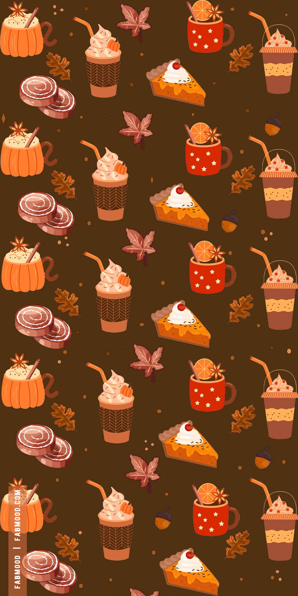 Cute Fall Wallpaper Ideas to Brighten Up Your Devices : Pumpkin Spice Wallpaper