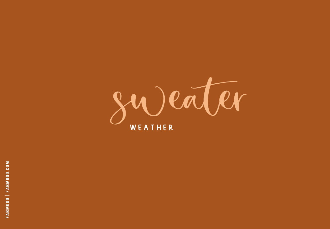 Cute Fall Wallpaper Ideas to Brighten Up Your Devices : Sweater Weather Wallpaper for Desktop