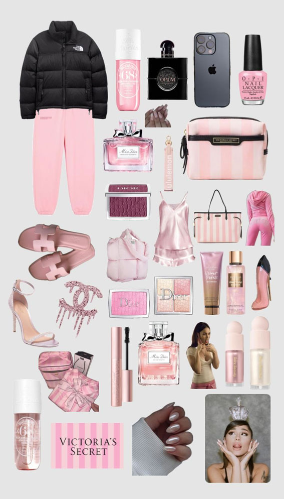 Holiday Happiness 50 The Perfect Christmas Wishlist Ideas : Puff Jacket & Pink Joggers