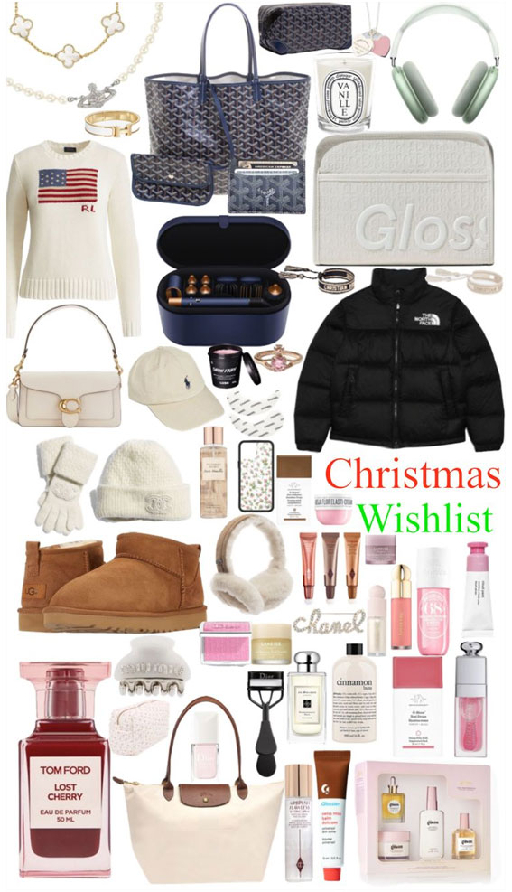 Christmas Wishlist, Christmas Wishlist ideas, teen Christmas Wishlist, Christmas Wishlist 2023, pink Christmas Wishlist, clean girl Christmas Wishlist