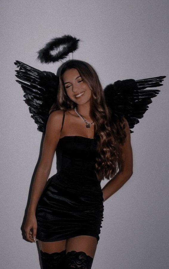 Angel Halloween Costumes, cute angel Halloween costumes, Angel Halloween costumes adults, angel costume ideas, Halloween costume ideas, Halloween angel costume ideas, black angel costume