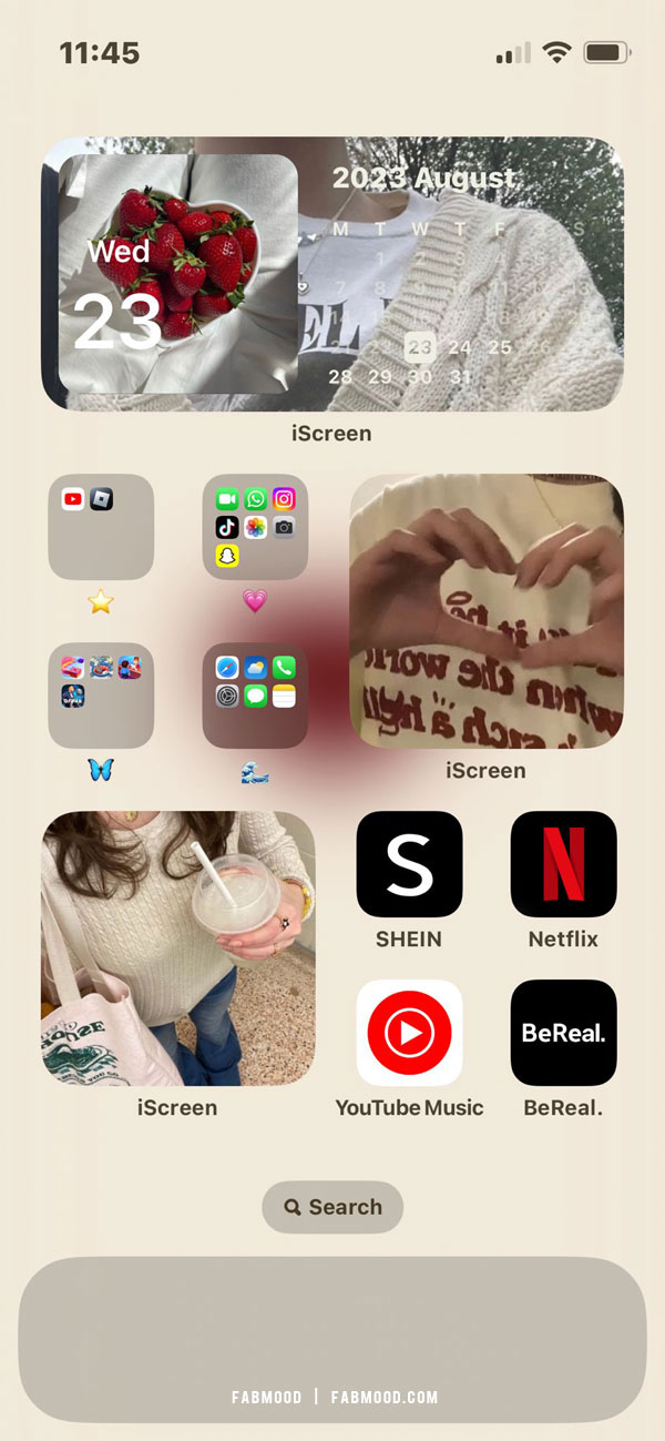 15 Cute iPhone Home Screen Ideas : White Sweater