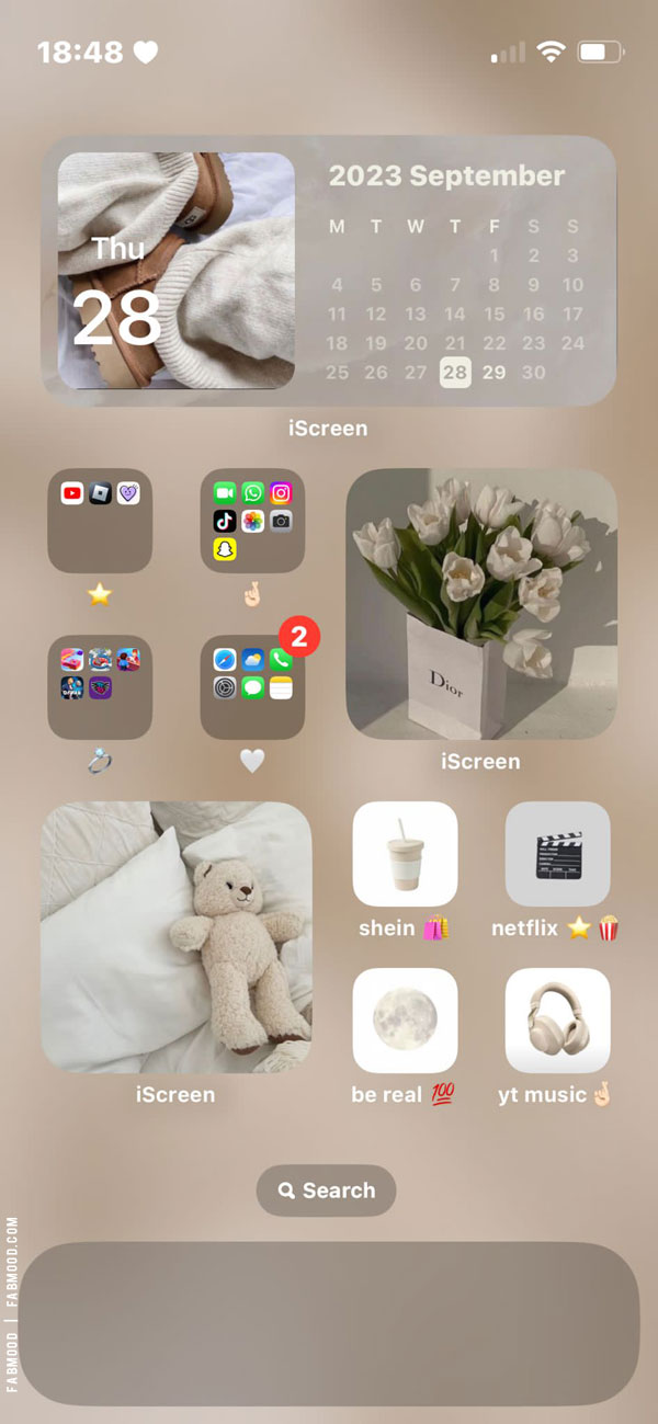 15 Cute iPhone Home Screen Ideas : Teddy Wallpaper