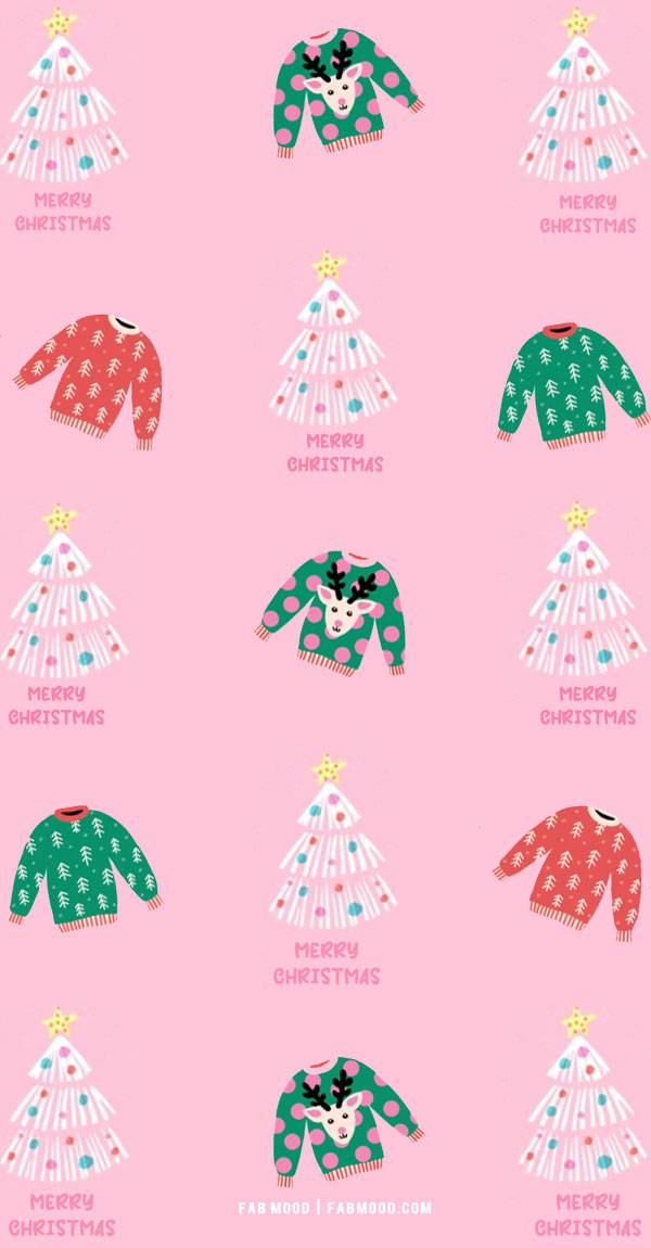 Festive Christmas Wallpapers To Bring Warmth & Joy To Any Device : Christmas Jumper & Christmas Tree