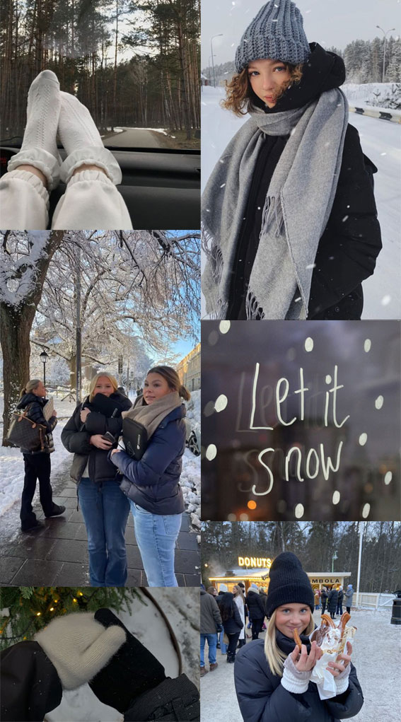 Winter Whisper Collage Ideas : Let It Snow