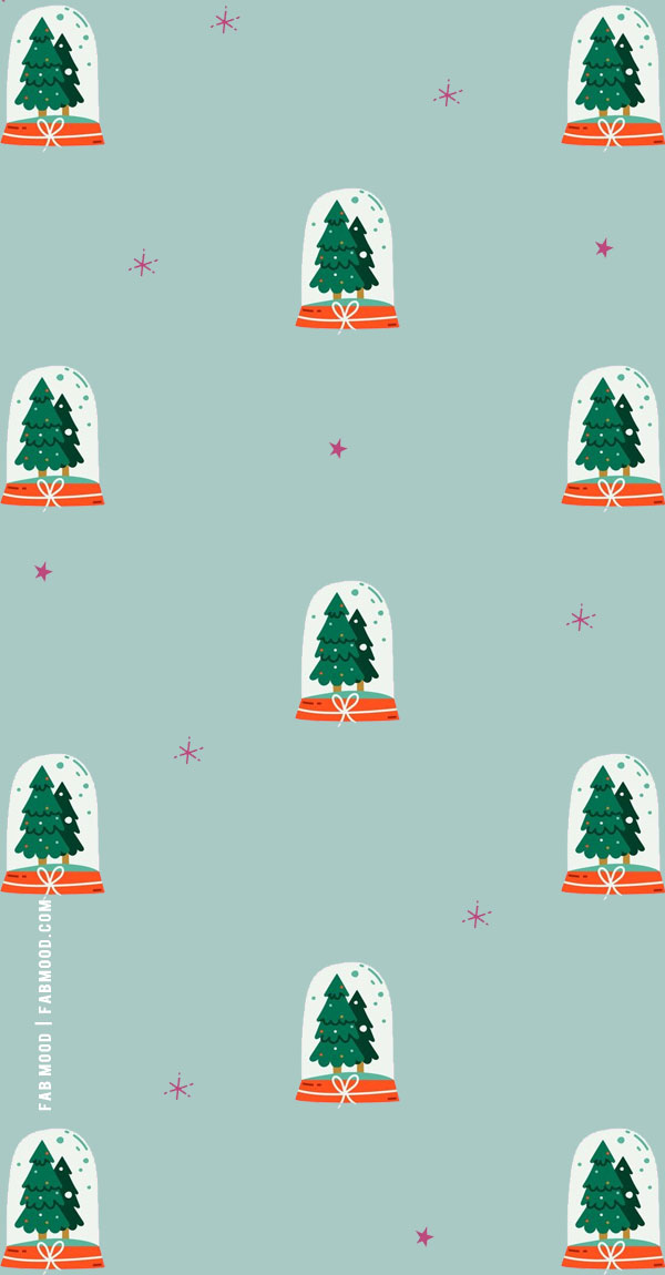 Festive Christmas Wallpapers To Bring Warmth & Joy To Any Device : Christmas Tree Snow Globe