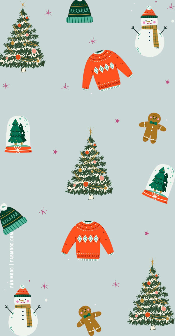 Festive Christmas Wallpapers To Bring Warmth & Joy To Any Device : Sweater, Snowman Festive Season