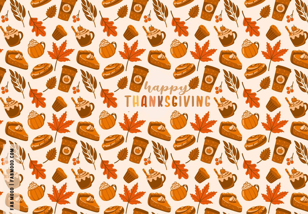 10 Thanksgiving Wallpapers for Desktop & Laptop Delight : Pumpkin Spice Thanksgiving Wallpaper