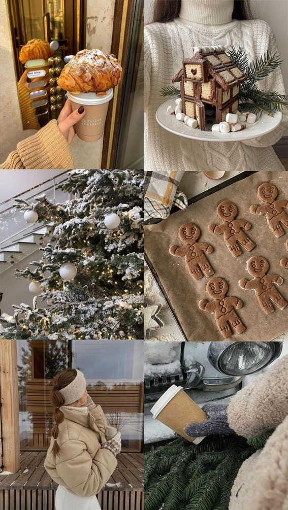 Winter Whisper Collage Ideas : Custard Biscuit House
