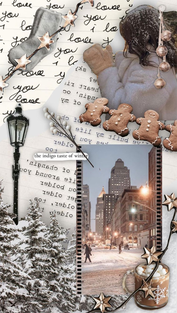 Winter Whisper Collage Ideas : The Indigo Taste of Winter