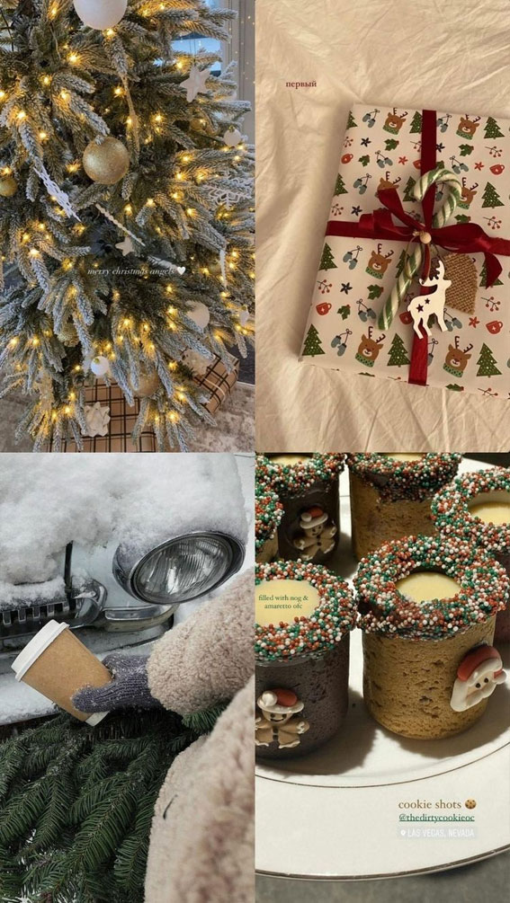 Winter Whisper Collage Ideas : Cookie Shots