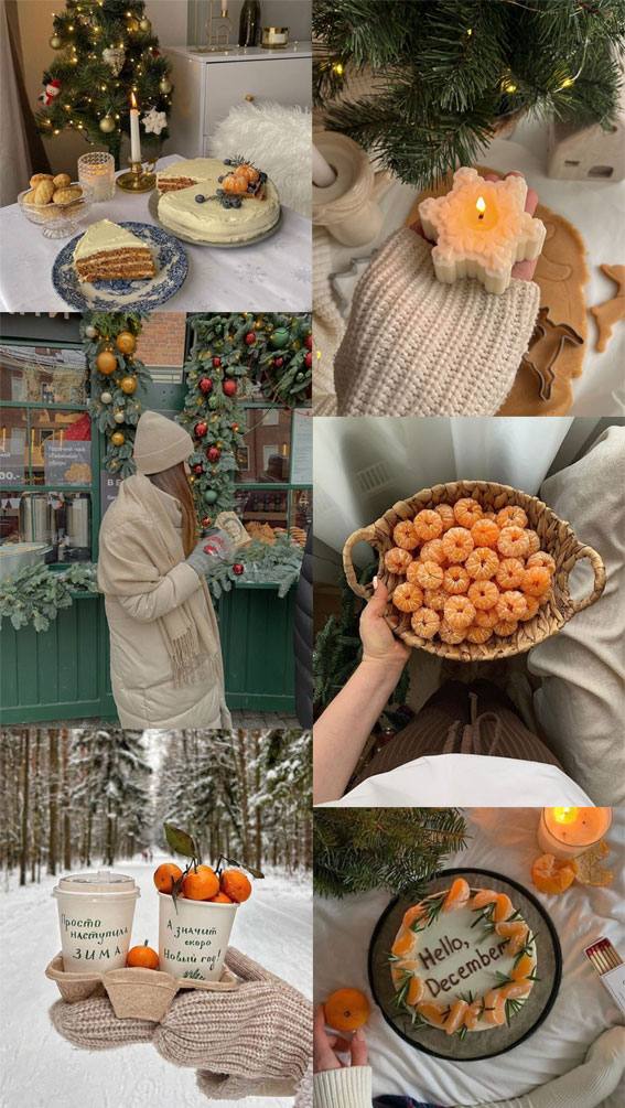 Winter Whisper Collage Ideas : Orange for Christmas
