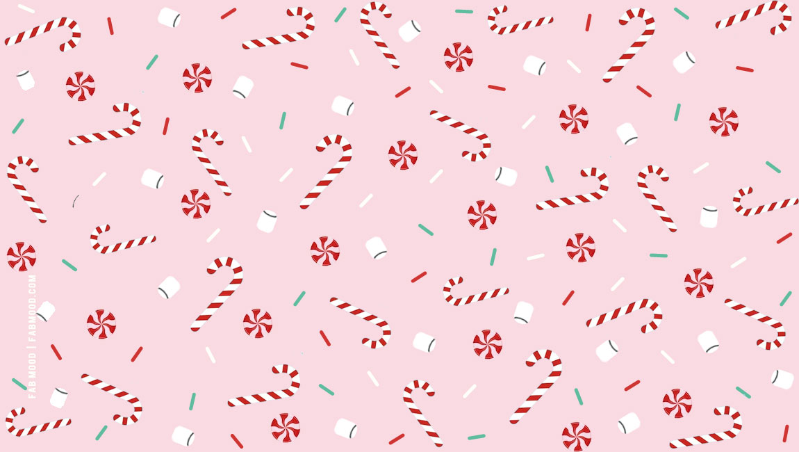 Festive Christmas Wallpapers To Bring Warmth & Joy To Any Device : Candy Pink Wallpaper for Desktop & Laptop
