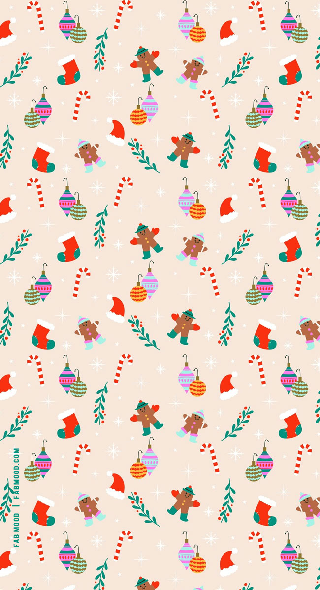 Festive Christmas Wallpapers To Bring Warmth & Joy To Any Device : Xmas Pattern Wallpaper