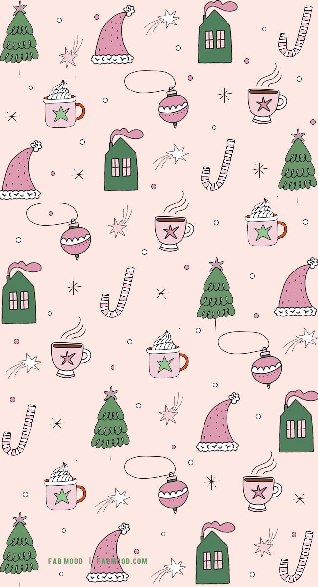 Festive Christmas Wallpapers To Bring Warmth & Joy To Any Device : Green House Festive Wallpaper
