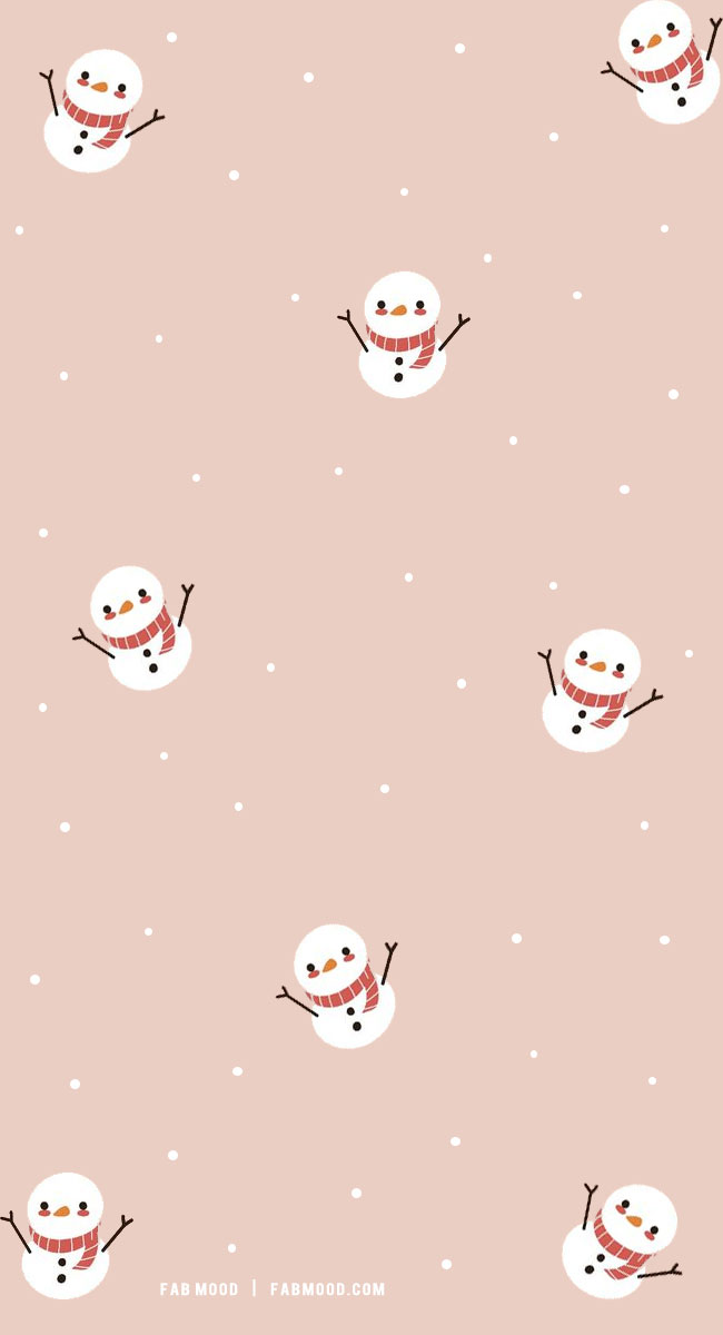 Festive Christmas Wallpapers To Bring Warmth & Joy To Any Device : Snowman Brown Wallpaper