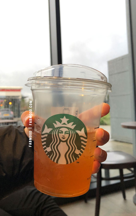 Temptation on a Plate Food Snapshot : Peach Iced Tea Starbucks