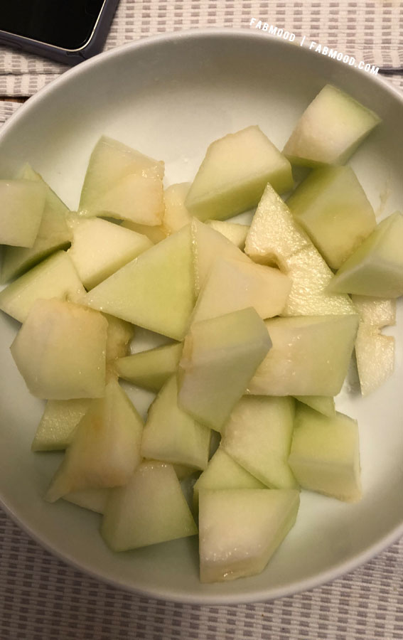 Temptation on a Plate Food Snapshot : Honeydew Melon