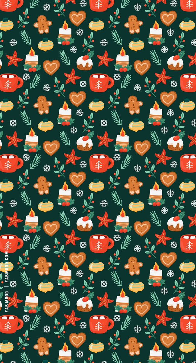 Joyful Christmas Wallpapers : Pudding & Biscuit Delights