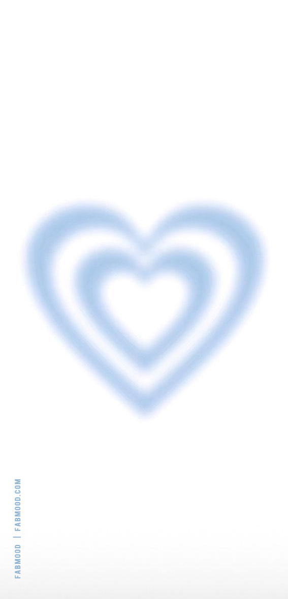 Soulful Auras & Heartfelt Harmony Wallpapers : Layered Blue Heart Aesthetic