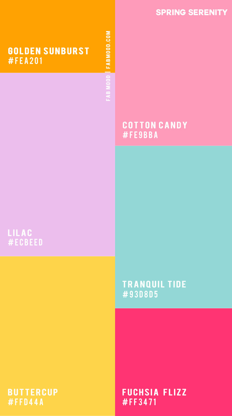 27 Spring Colour Palette Perfections : Spring Serenity 1 - Fab Mood