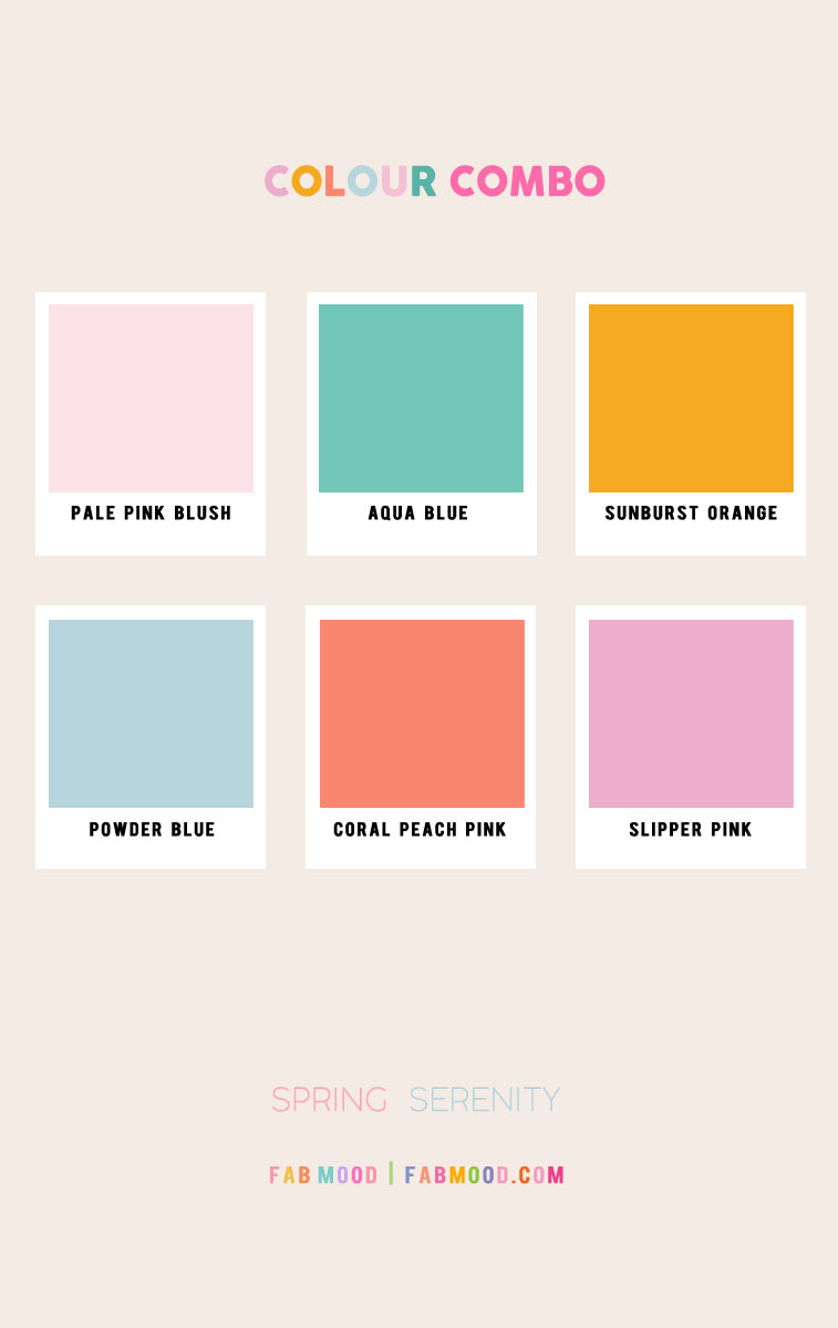 27 Spring Colour Palette Perfections : Spring Serenity