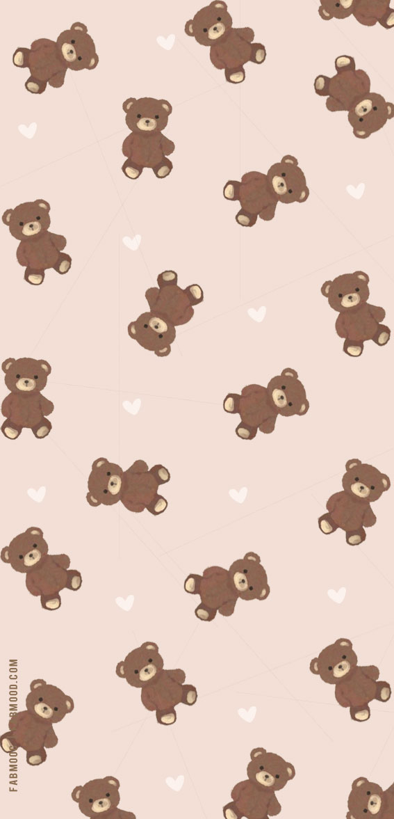 17 Cute Teddy Bear Wallpaper Ideas for Every Device : Teddy Bears Wallpaper for iPhone & Phone