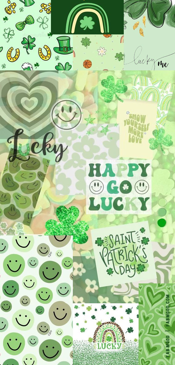 March Wallpaper Ideas for Any Device : St.Patrick Holiday Wallpaper Collage