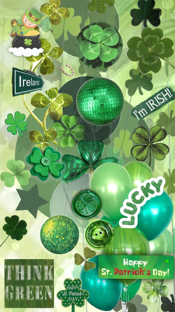March Wallpaper Ideas for Any Device : Happy St.Patrick’s Day Collage