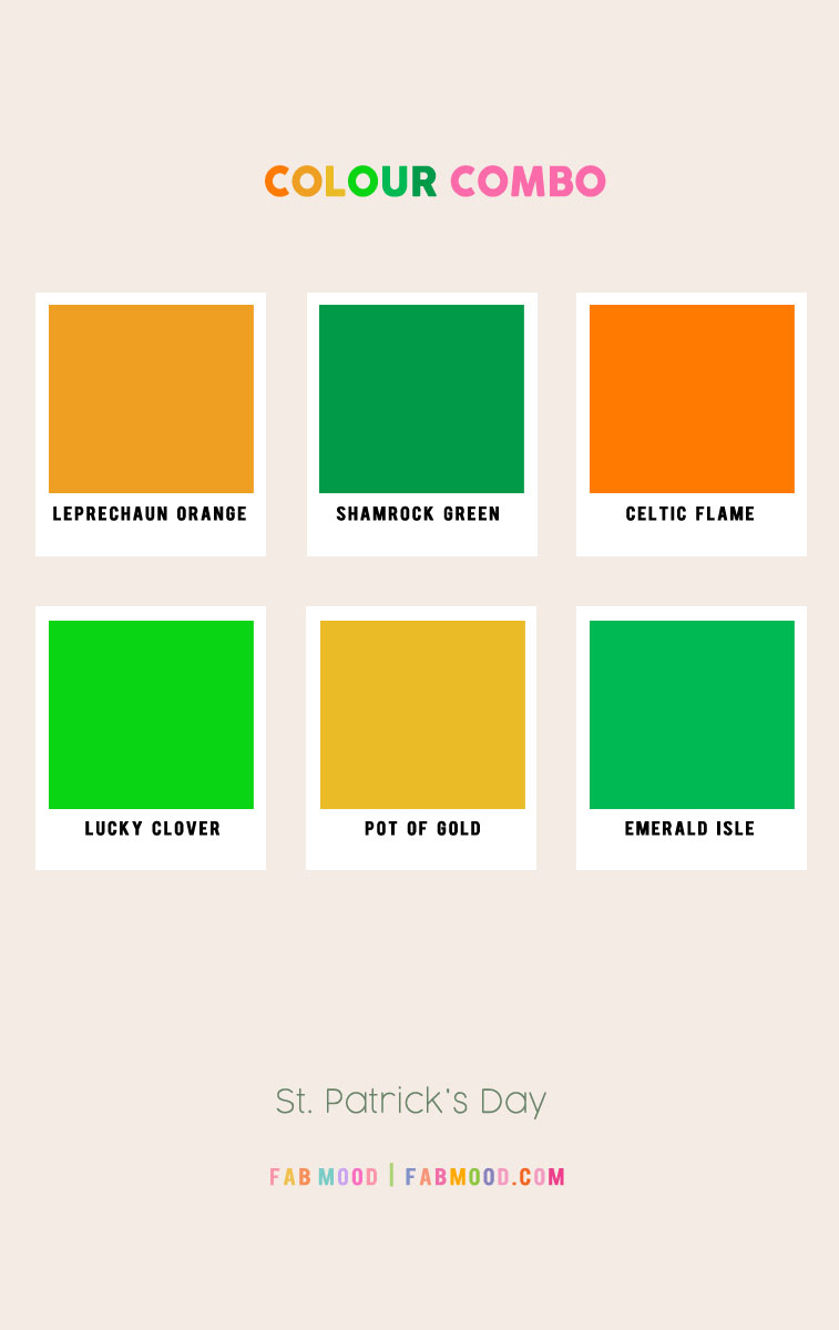27 Spring Colour Palette Perfections : St. Patrick’s Day Inspired Colour Palette