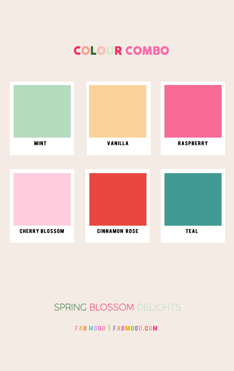 27 Spring Colour Palette Perfections : Spring Blossom Delights
