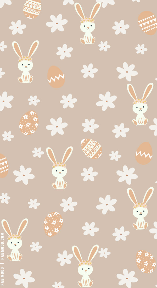 Easter Wallpapers For Every Device : Latte Brown Easter Wallpaper