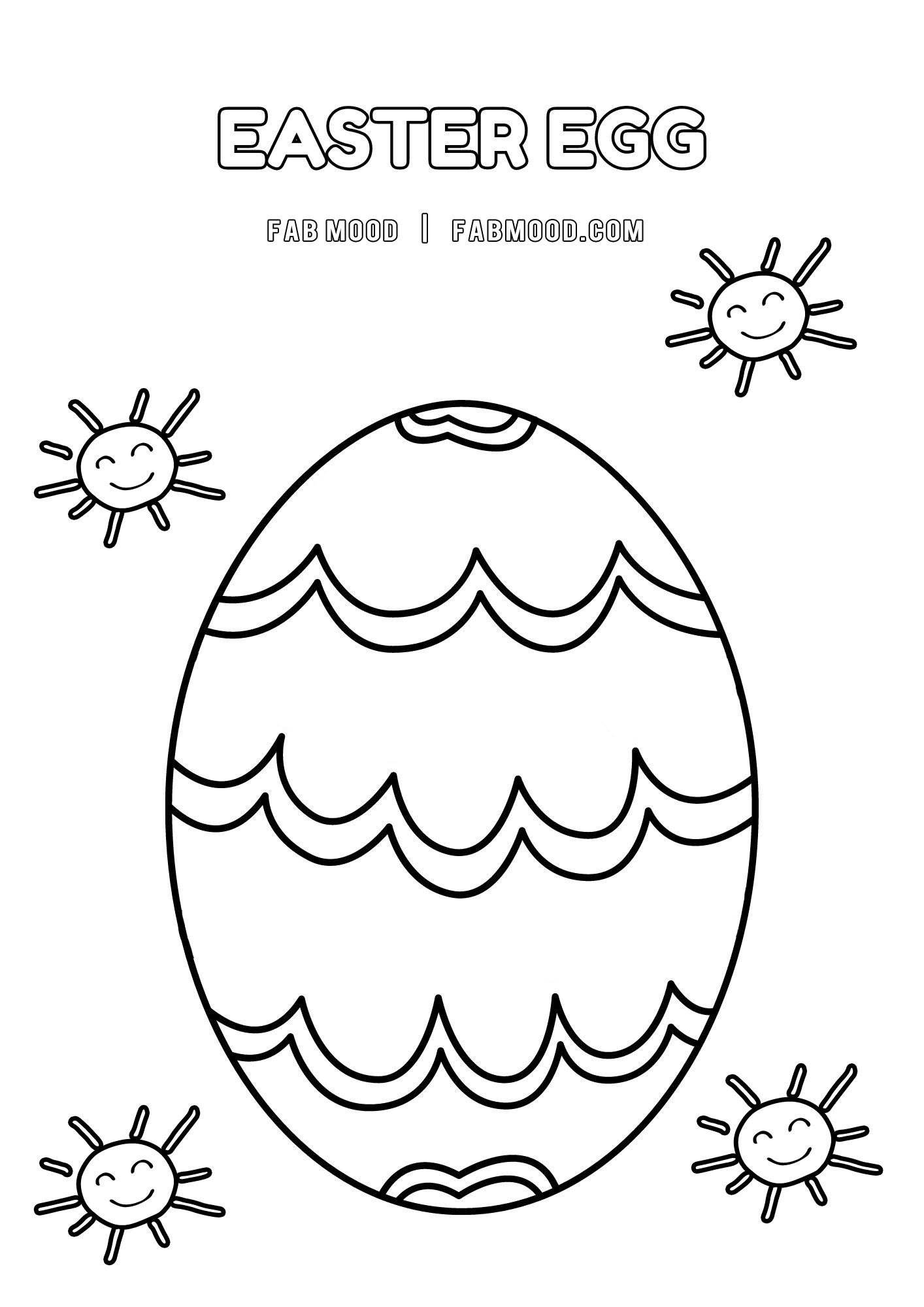 FREE 10 Easter Colouring Pictures : Easter Egg Extravaganza