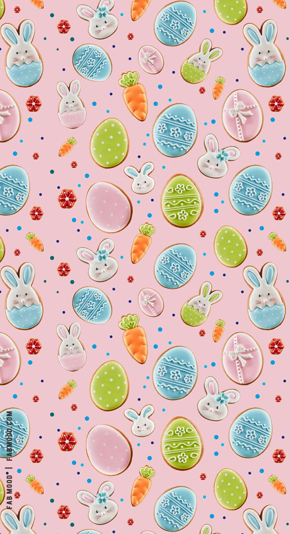 Easter Wallpapers For Every Device : 3D Easter Cookies Wallpaper