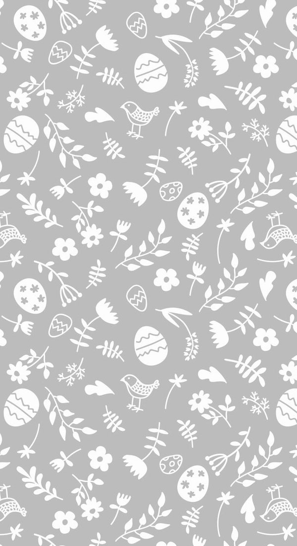21 Easter Wallpapers Designed for Phones and iPhones : Grey Easter Wallpaper
