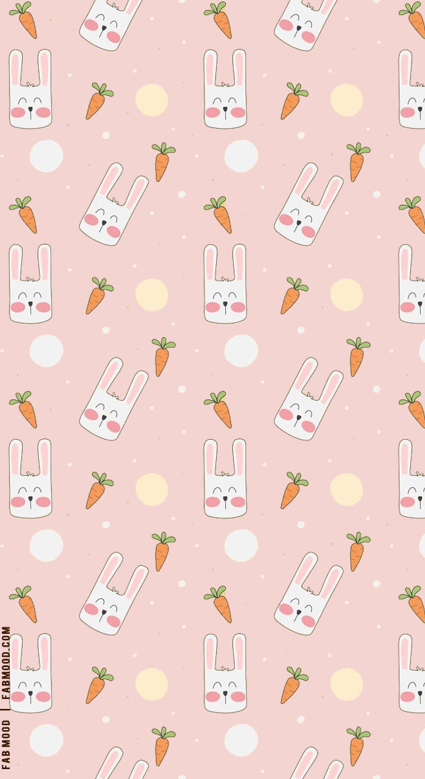 Easter Wallpapers For Every Device : Preppy Cute Bunnies & Carrots