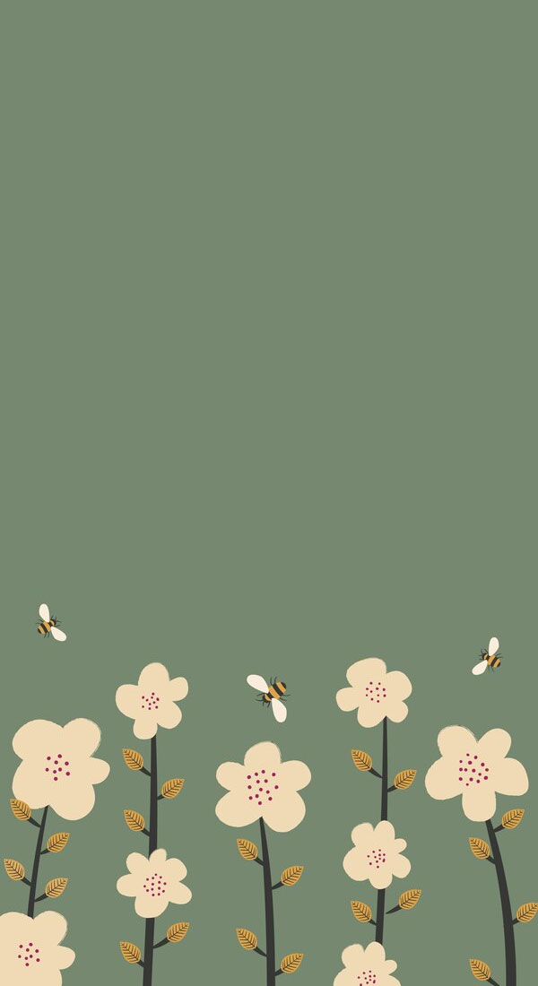 50 Preppy Wallpaper Ideas To Elevate Your Screen Style : Daisy & Bee Wallpaper