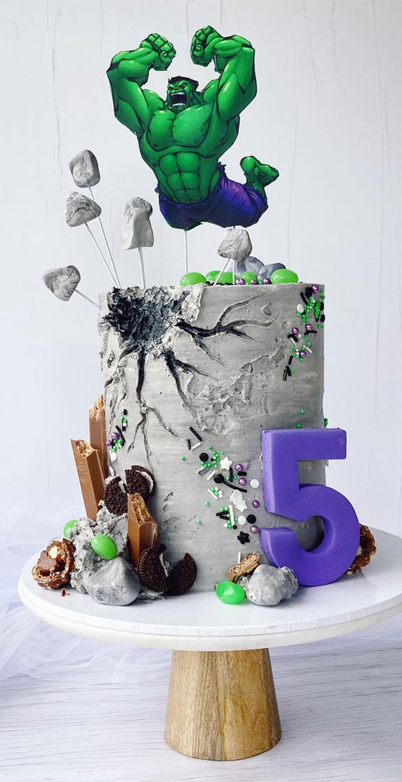 Smashingly Delicious: 15 Incredible Hulk Birthday Cake Ideas