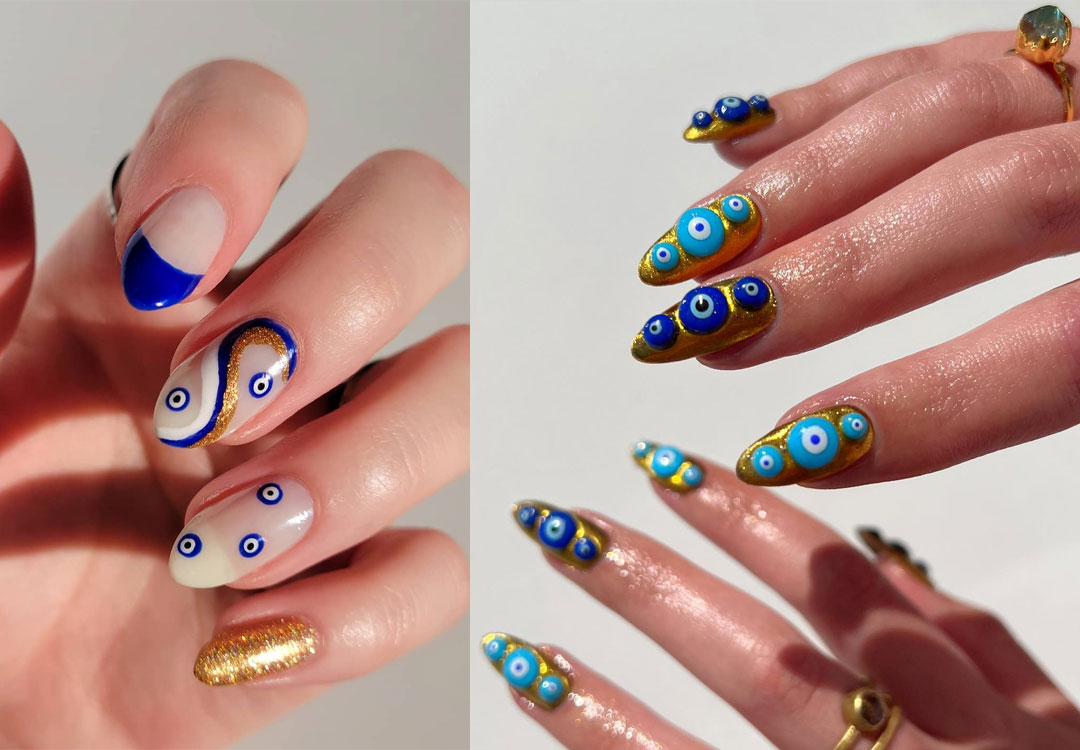40 Stunning Evil Eye Nail Designs to Ward Off Negativity in Style