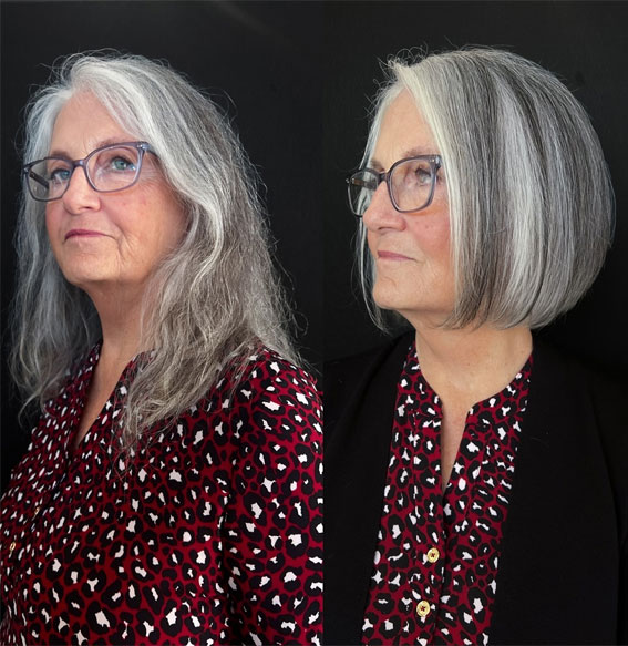 15 Trendy Grey Haircuts for Women Over 50